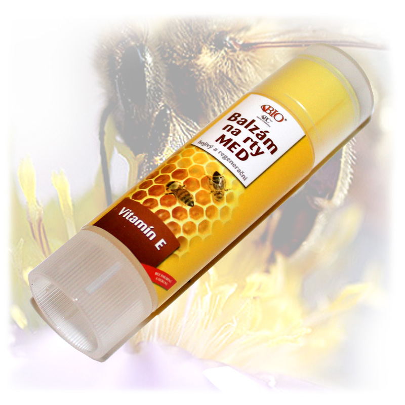 Medová pomáda na rty + vitamin E-2.