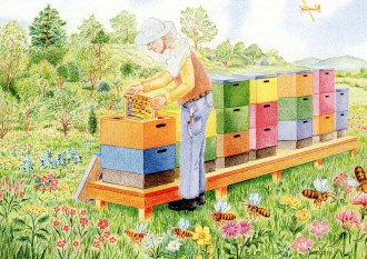 Pohlednice Včelařské jaro