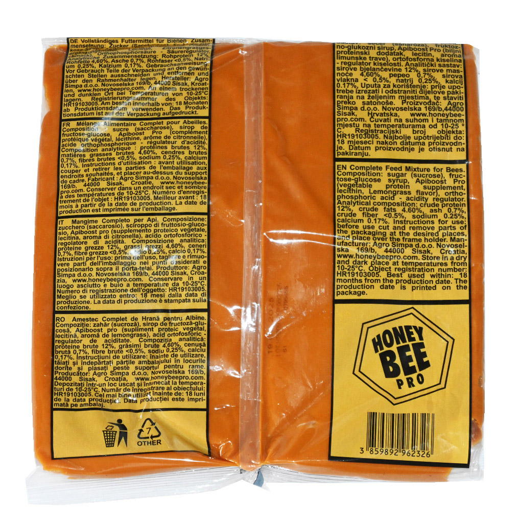 doplňkové krmivo, Apimana High Protein, 1 kg, energie pro včely, výživa včelstev