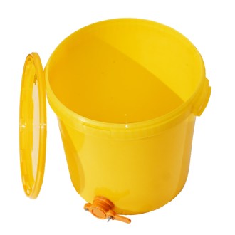 Nádoba na stáčení 25/40 kg s ventilem - žlutá