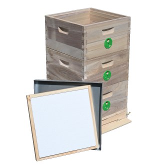 Úl 39x24 se 3 nástavky - Celodřevěný, odlehčený, cinkovaný