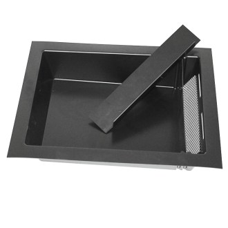 hliníkový okraj krmítka, Liebig, stabilní uložení, plastové krmítko