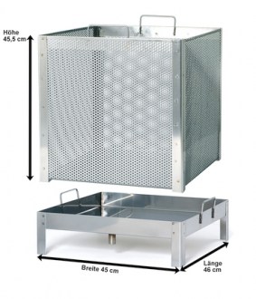 Vařák na vosk nerez Holtermann s vyvíječem páry 62 x 42 cm