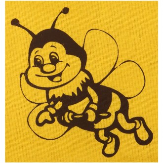 Pytlík na sklenici medu ApiSina s motivem "včelka"