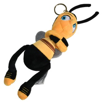 Plyšová včelka "Bob" s přívěškem na klíče - 24 cm