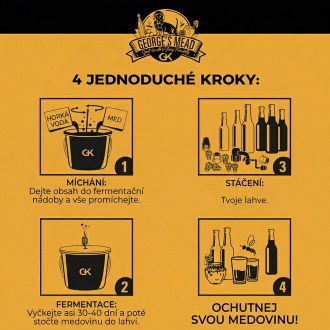 Set na výrobu domácí medoviny – George's Mead (5 litrů)