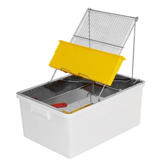 Talíř na odvíčkování - nerez - Swiss Biene 40x60x27