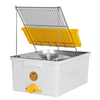 Talíř na odvíčkování - nerez - Swiss Biene 40x60x27