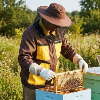 Bunda včelařská hnědá, vel.: S-XXXL
