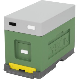 Plemenáč polystyrenový 39x24 - 6 rámků - šedo-zelený