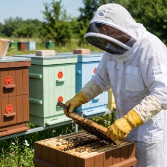 Profi kombinéza včelařská s kuklou vel: M