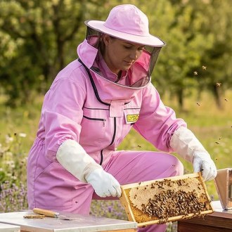 Včelařská kombinéza s kloboukem - fialová - Lysoň, vel.: S-XXXXL