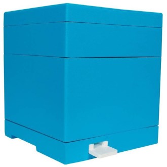 Mini úl pro chov matek (dno, nástavek, přepážka, krmítko, střecha, rámky)  barvený