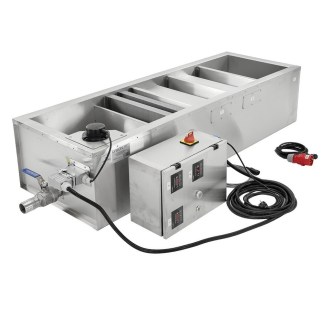 Nádoba na med s kaskádovým sítem, krytem a snímačem hladiny