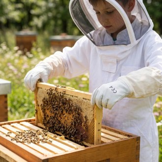 Ochranné včelařské rukavice - dětské vel. 4-5