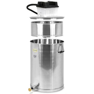 Vařák na vosk a vyvíječ páry 2 kw -  nerez