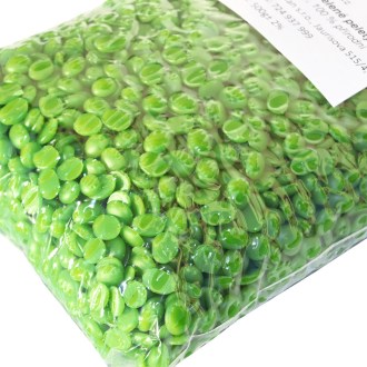 Včelí vosk - zelené pelety - 500 g, včelí vosk, voskové pelety, výroba svíček, dekorace, včelařské potřeby