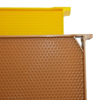 Celoplastový rámek r.m. 39x24 - termoplast - žlutý