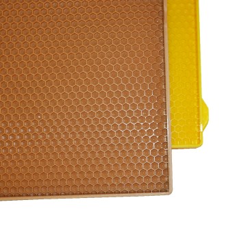 Celoplastový rámek r.m. 39x24 - termoplast - žlutý