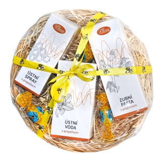 Pleva Dárkový košíček s ústní hyg.