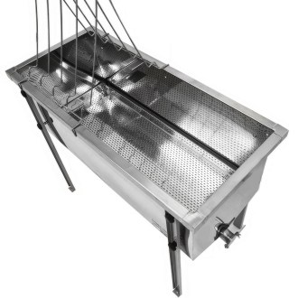 Stůl na odvíčkování - nerez vana - P 75 cm