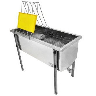 Stůl na odvíčkování - nerez vana - P 100 cm