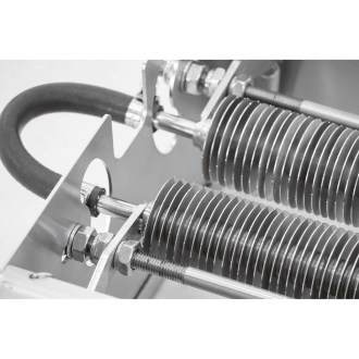 Ruční kotoučový odvíčkovač na rámky z nerezu s vyvíječem 39 × 24 cm