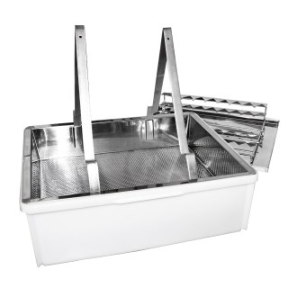 Talíř na odvíčkování - nerez - ApiNord s odkl. 2 rám. D