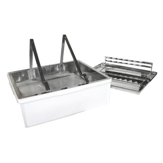 Talíř na odvíčkování - nerez - ApiNord s odkl. 1 rám. D