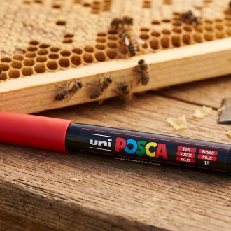 popisovač Uni POSCA, balení, značení včelích matek