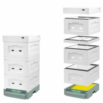 Polystyrenový úl 39 x 24 Lysoň - komplet - nelakovaný