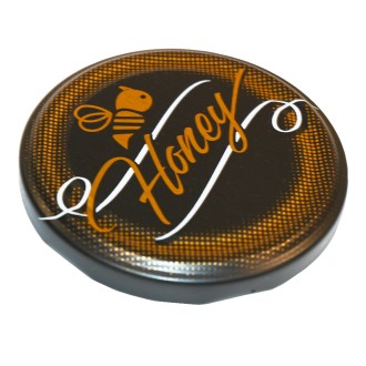 Víčko na sklenici TO 82 - Honey - černé - matné - HO12-2