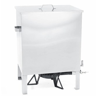 Vařák na vosk s plyn vařičem Mellarius - nerez - větší