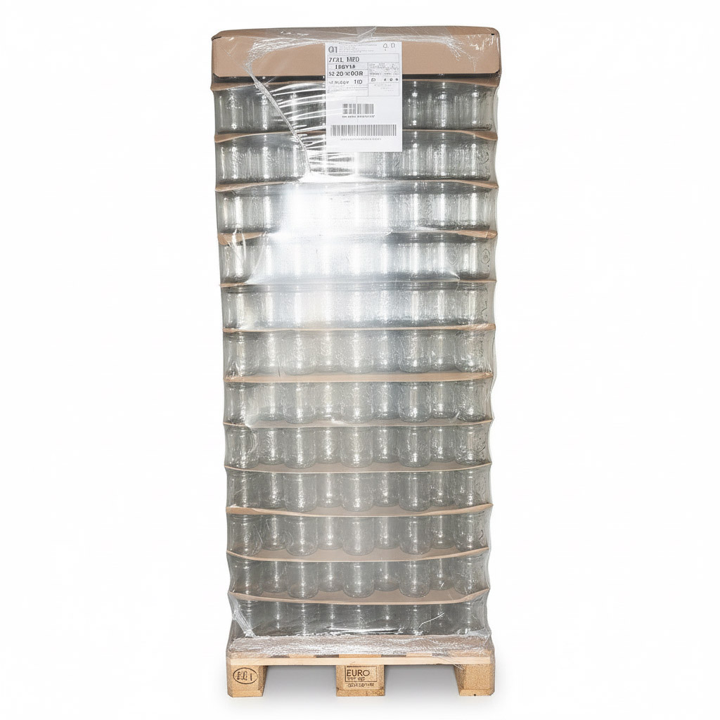 sklenice na med, MED, 770 ml, balení sklenic, paleta