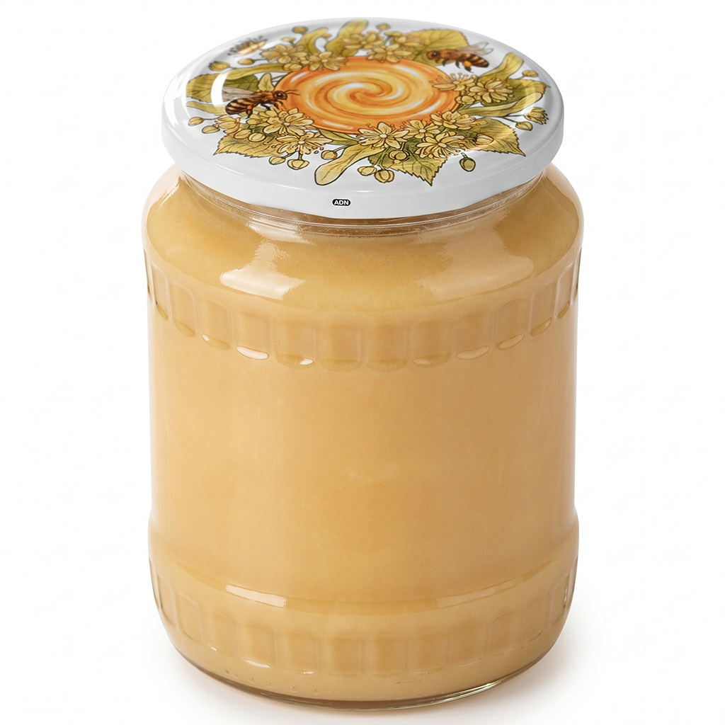 Víčko TO 82 včely lípa med HOJ1, med, včelařské potřeby, sklenice, Twist Off